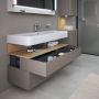 Duravit Qatego QA4396030430010 szafka 119x47x59 cm podumywalkowa wisząca dąb zdj.6