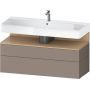 Duravit Qatego QA4396030430010 szafka 119x47x59 cm podumywalkowa wisząca dąb zdj.1