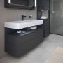 Duravit Qatego QA4396049490010 szafka 119x47x59 cm podumywalkowa wisząca grafit zdj.4