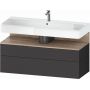 Duravit Qatego QA4396055490010 szafka 119x47x59 cm podumywalkowa wisząca grafit zdj.1