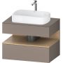 Duravit Qatego QA4730030430010 szafka 80x55x60 cm podumywalkowa wisząca dąb zdj.1