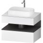 Duravit Qatego QA4730049180010 szafka 80x55x60 cm podumywalkowa wisząca biały zdj.1