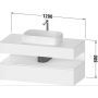 Duravit Qatego QA4732030430010 szafka 120x55x60 cm podumywalkowa wisząca dąb zdj.2