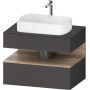 Duravit Qatego QA4730055490010 szafka 80x55x60 cm podumywalkowa wisząca grafit zdj.1