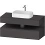 Duravit Qatego QA4732049490010 szafka 120x55x60 cm podumywalkowa wisząca grafit zdj.1