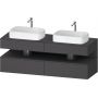 Duravit Qatego QA4779049490010 szafka 160x55x60 cm podumywalkowa wisząca grafit zdj.1