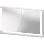 Duravit Qatego QA7153018180010 szafka 120x15.5x75 cm z lustrem biała zdj.1