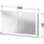 Duravit Qatego QA7153018181010 szafka 120x15.5x75 cm z lustrem biały zdj.2