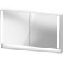 Duravit Qatego QA7153018181010 szafka 120x15.5x75 cm z lustrem biały zdj.1