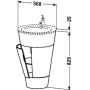 Duravit Starck S1952001313 szafka stojąca podumywalkowa 56x56 cm zdj.2