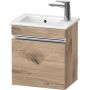 Duravit Sivida SV4642L10550000 szafka 40x28.7x44.3 cm podumywalkowa wisząca dąb-chrom zdj.1