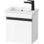 Duravit Sivida SV4642LBD220000 szafka 40x28.7x44.3 cm podumywalkowa wisząca biała-czarna zdj.1