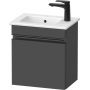 Duravit Sivida SV4642LBD490000 szafka 40x28.7x44.3 cm podumywalkowa wisząca czarna-grafitowa zdj.1