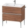 Duravit Sivida SV4644010790000 szafka 81x47.7x59.1 cm podumywalkowa wisząca orzech-chrom zdj.1