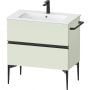 Duravit Sivida SV46440BDHH0000 szafka 81x47.7x59.1 cm podumywalkowa wisząca czarna-zielona zdj.1