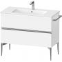 Duravit Sivida SV4645010180000 szafka 101x47.7x59.1 cm podumywalkowa wisząca biała-chrom zdj.1