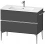 Duravit Sivida SV4645010490000 szafka 101x47.7x59.1 cm podumywalkowa wisząca grafitowa-chrom zdj.1