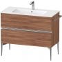 Duravit Sivida SV4645010790000 szafka 101x47.7x59.1 cm podumywalkowa wisząca orzech-chrom zdj.1