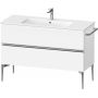 Duravit Sivida SV4646010180000 szafka 121x47.7x59.1 cm podumywalkowa wisząca biała-chrom zdj.1