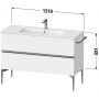 Duravit Sivida SV46460BD790000 szafka 121x47.7x59.1 cm podumywalkowa wisząca czarna-orzech zdj.2