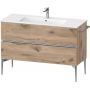 Duravit Sivida SV4646010550000 szafka 121x47.7x59.1 cm podumywalkowa wisząca dąb-chrom zdj.1