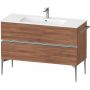 Duravit Sivida SV4646010790000 szafka 121x47.7x59.1 cm podumywalkowa wisząca orzech-chrom zdj.1