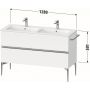 Duravit Sivida SV4647010790000 szafka 128x47.7x59.1 cm podumywalkowa wisząca orzech-chrom zdj.2