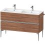 Duravit Sivida SV4647010790000 szafka 128x47.7x59.1 cm podumywalkowa wisząca orzech-chrom zdj.1