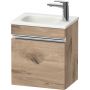 Duravit Sivida SV4649L10550000 szafka 40x29.5x44 cm podumywalkowa wisząca dąb-chrom zdj.1