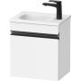 Duravit Sivida SV4649LBD180000 szafka 40x29.5x44 cm podumywalkowa wisząca biała-czarna zdj.1