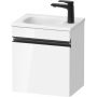 Duravit Sivida SV4649LBD220000 szafka 40x29.5x44 cm podumywalkowa wisząca biała-czarna zdj.1