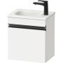 Duravit Sivida SV4649RBD180000 szafka 40x29.5x44 cm podumywalkowa wisząca biała-czarna zdj.1