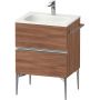 Duravit Sivida SV4650010790000 szafka 61x47.7x59.2 cm podumywalkowa wisząca orzech-chrom zdj.1