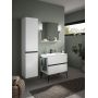 Duravit Sivida SV46510BD180000 szafka 81x47.7x59.2 cm podumywalkowa wisząca biała-czarna zdj.6