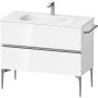 Duravit Sivida SV4652010220000 szafka 101x47.7x59.2 cm podumywalkowa wisząca biała-chrom zdj.1