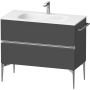 Duravit Sivida SV4652010490000 szafka 101x47.7x59.2 cm podumywalkowa wisząca grafitowa-chrom zdj.1