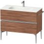 Duravit Sivida SV4652010790000 szafka 101x47.7x59.2 cm podumywalkowa wisząca orzech-chrom zdj.1