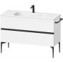 Duravit Sivida SV46530BD180000 szafka 121x47.7x59.2 cm podumywalkowa wisząca biała-czarna zdj.1