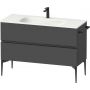 Duravit Sivida SV46530BD490000 szafka 121x47.7x59.2 cm podumywalkowa wisząca czarna-grafitowa zdj.1