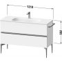 Duravit Sivida SV4654010180000 szafka 128x47.7x59.2 cm podumywalkowa wisząca biała-chrom zdj.2