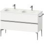 Duravit Sivida SV4654010180000 szafka 128x47.7x59.2 cm podumywalkowa wisząca biała-chrom zdj.1