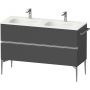 Duravit Sivida SV4654010490000 szafka 128x47.7x59.2 cm podumywalkowa wisząca grafitowa-chrom zdj.1