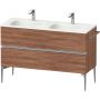 Duravit Sivida SV4654010790000 szafka 128x47.7x59.2 cm podumywalkowa wisząca orzech-chrom zdj.1