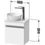 Duravit Sivida SV4656R10180000 szafka 40x32.5x44 cm podumywalkowa wisząca biała-chrom zdj.2