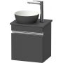 Duravit Sivida SV4656L10490000 szafka 40x32.5x44 cm podumywalkowa wisząca grafitowa-chrom zdj.1