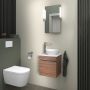 Duravit Sivida SV4656R10790000 szafka 40x32.5x44 cm podumywalkowa wisząca orzech-chrom zdj.4