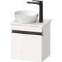 Duravit Sivida SV4656LBD220000 szafka 40x32.5x44 cm podumywalkowa wisząca biała-czarna zdj.1