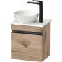 Duravit Sivida SV4656LBD550000 szafka 40x32.5x44 cm podumywalkowa wisząca czarna-dąb zdj.1