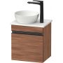 Duravit Sivida SV4656LBD790000 szafka 40x32.5x44 cm podumywalkowa wisząca czarna-orzech zdj.1