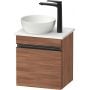 Duravit Sivida SV4656RBD790000 szafka 40x32.5x44 cm podumywalkowa wisząca czarna-orzech zdj.1